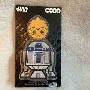 Rare Disney Star Wars R2-D2/C-3PO notepads- set of 2